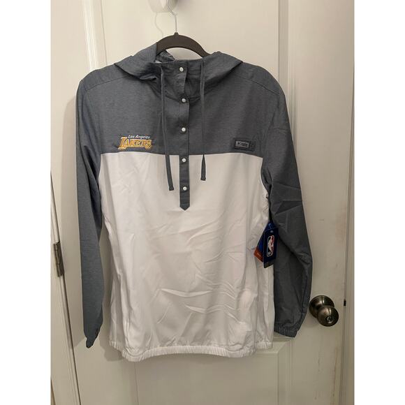 Columbia Tops - Columbia x NBA Women's Omni Shade UPF 40 M Lakers sporty Tamiami Hoodie Fishing